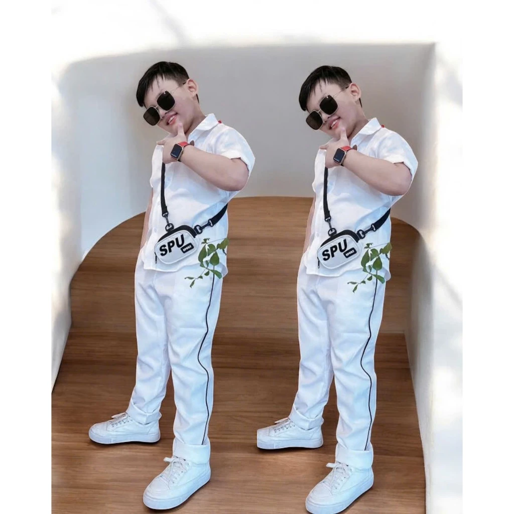 Bộ Quần Dài Áo Tay Ngắn Cho Bé Trai - Image 2